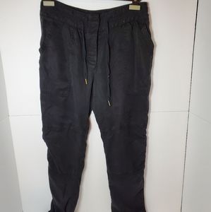 Aritzia wilfred drawstring lyocell pants black 6